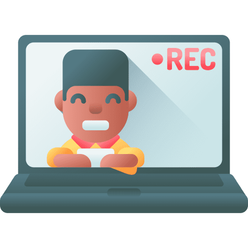 Video recording electronics people laptop icon Video recording electronics people laptop icon