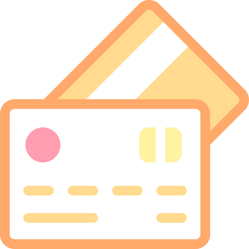 Credit card chip card credit icon