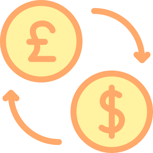 Exchange fx exchange pound icon