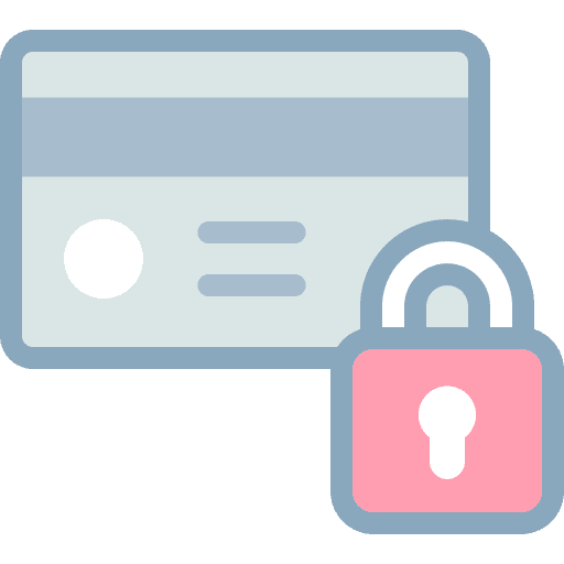Lock lock credit card card icon