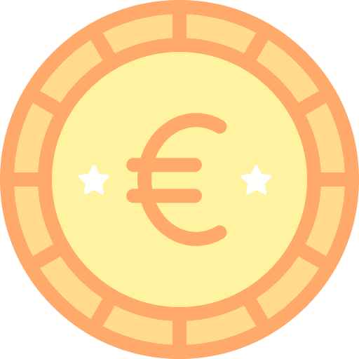 Euro business currency business and finance icon