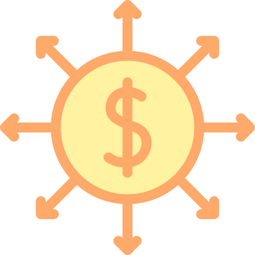 Invest invest dollar network icon