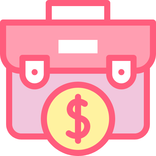 Job dollar symbol work portfolio icon