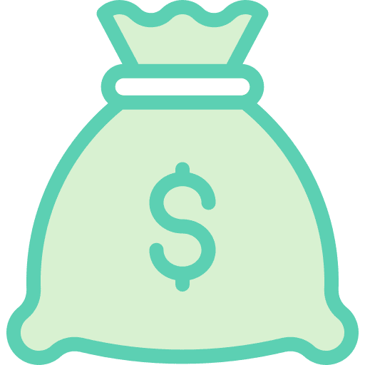 Money bag dollar budget money bag icon