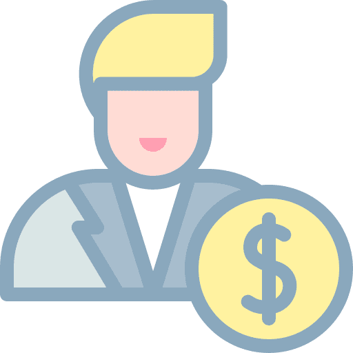 Businessman avatar businessman finance icon