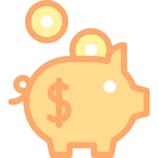 Piggy bank business and finance savings money icon