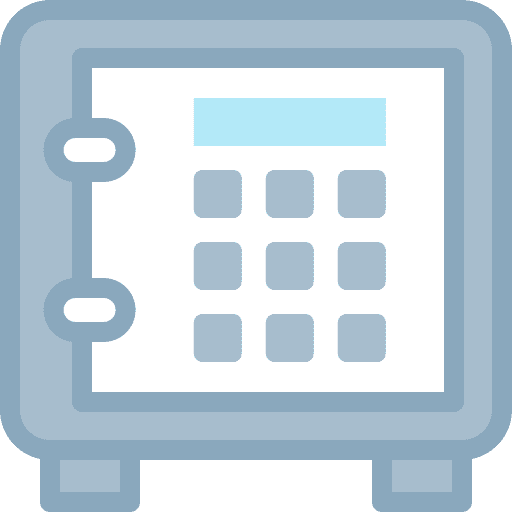 Safe box security strongbox savings icon