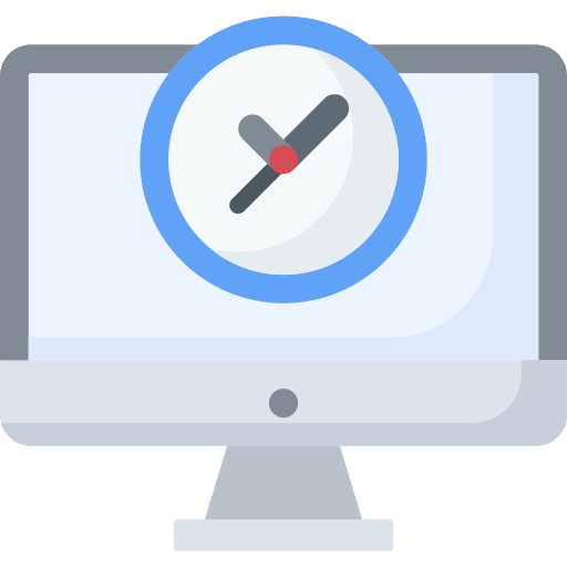 Clock time time management efficiency icon