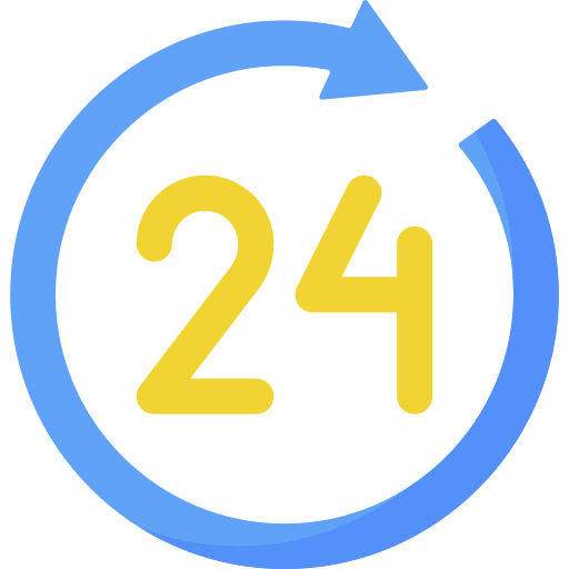 24 hours open 24 hours time 24 hours icon