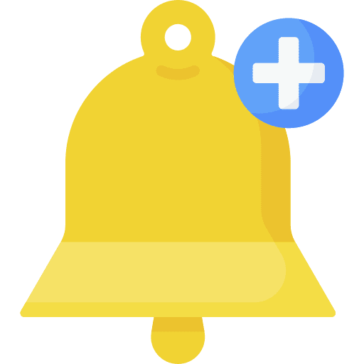 Alarm ui notification bell alarm icon