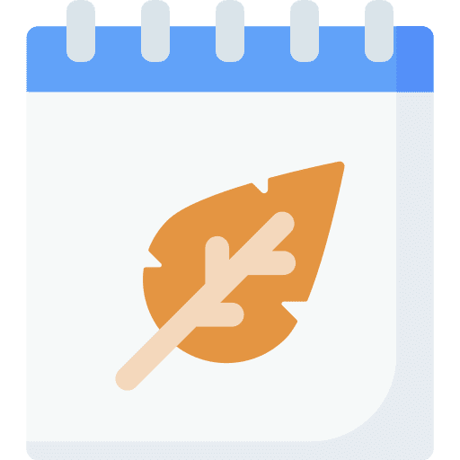 Autumn administration season leaf icon