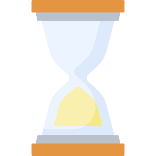 Hourglass clock hourglass wait icon