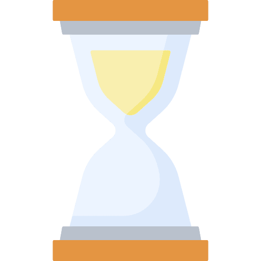 Hourglass hourglass waiting time and date icon