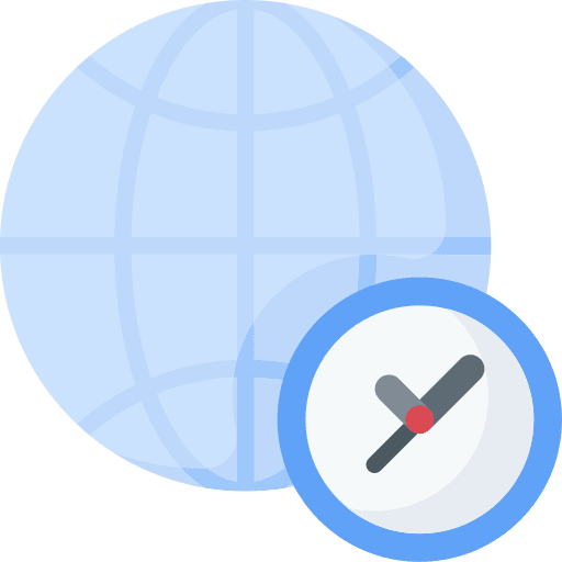 Time zone world grid earth grid time zone icon