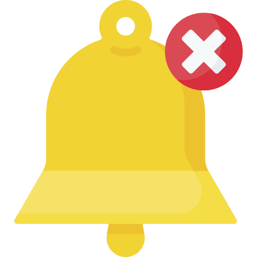 Bell alarm bell time and date icon