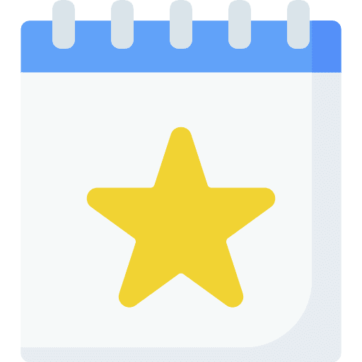 Calendar time favourite time and date icon