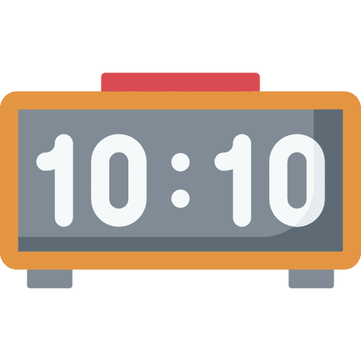 Digital clock digital clock time electronics icon