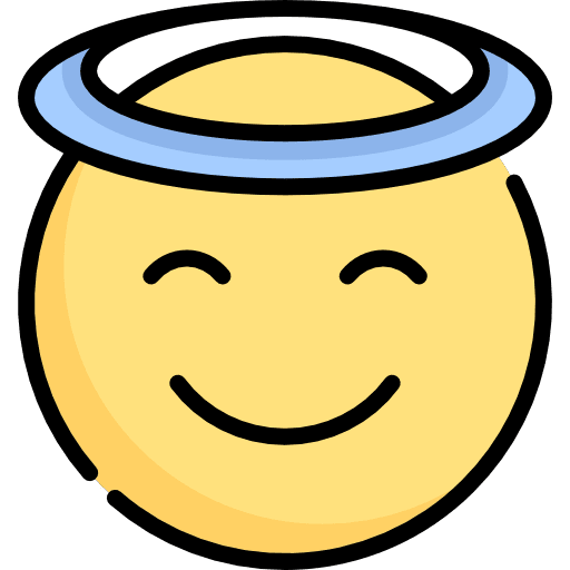 Angel feelings angel emoji icon