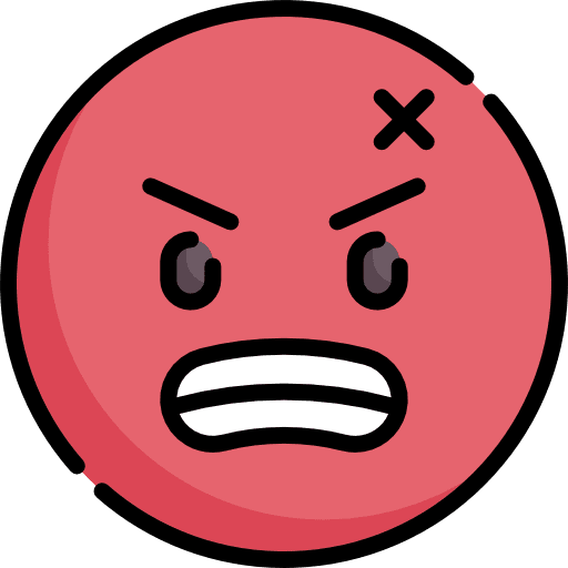 Angry mad feelings aggresive icon