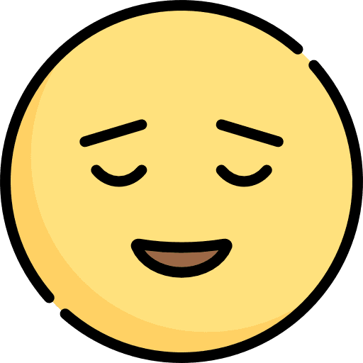 Calm feelings emoji calm icon