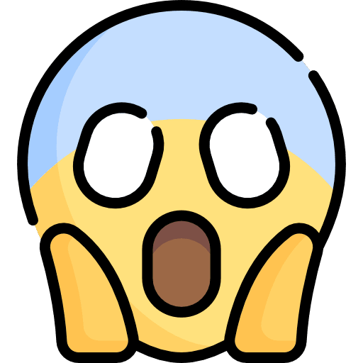Shocked emoji smileys emoticons icon