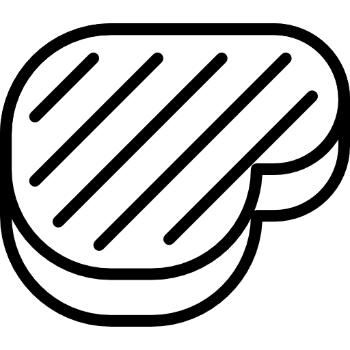 Steak meat grilled food icon Steak meat grilled food icon