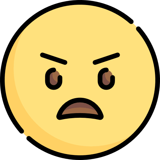 Angry emoticons feelings anger icon