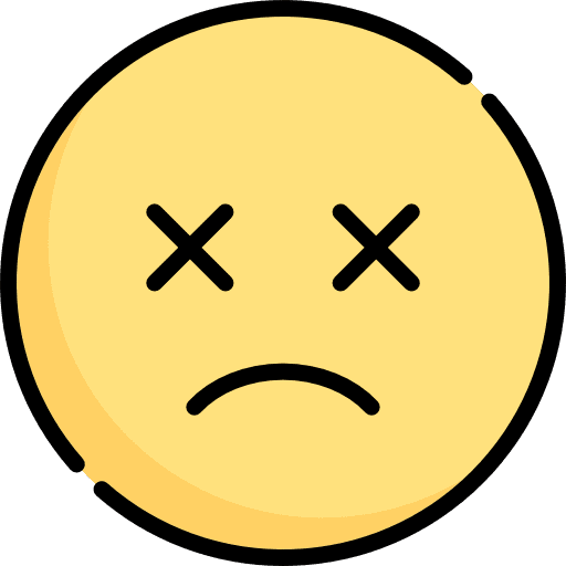 Dead smileys dead feelings icon