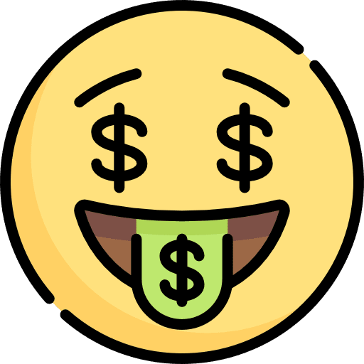 Rich rich feelings smileys icon