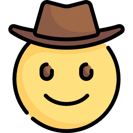 Cowboy emoji emoticons feelings icon