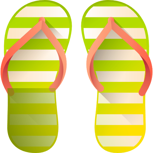 Flip flops fashion footwear holidays icon