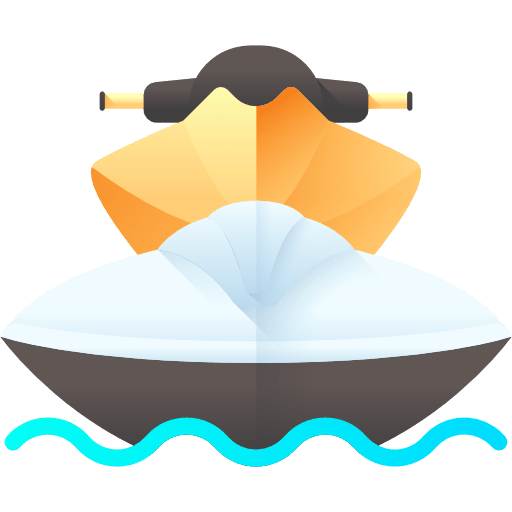 Jet ski watercraft sports and competition vehicle icon