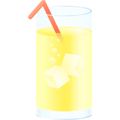 Lemonade beverage refreshment soft drink icon