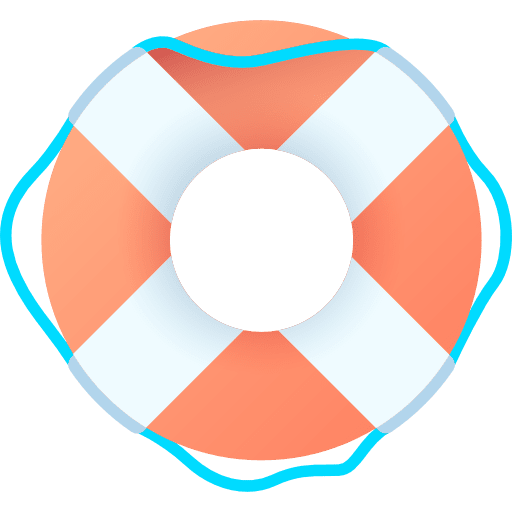 Lifebuoy floating lifesaver security icon