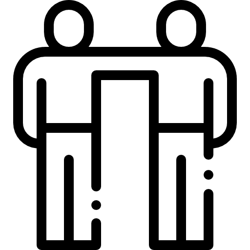 Shoulder to shoulder social media salute friendship icon Shoulder to shoulder social media salute friendship icon