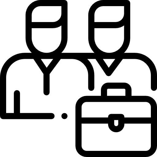 Partnership employee sharing manager icon Partnership employee sharing manager icon