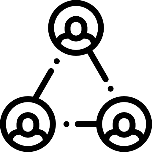 Relationship business third party interface icon Relationship business third party interface icon