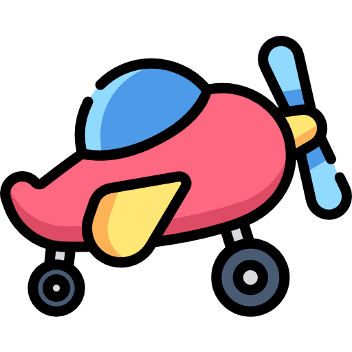 Aeroplane flight toy travel icon