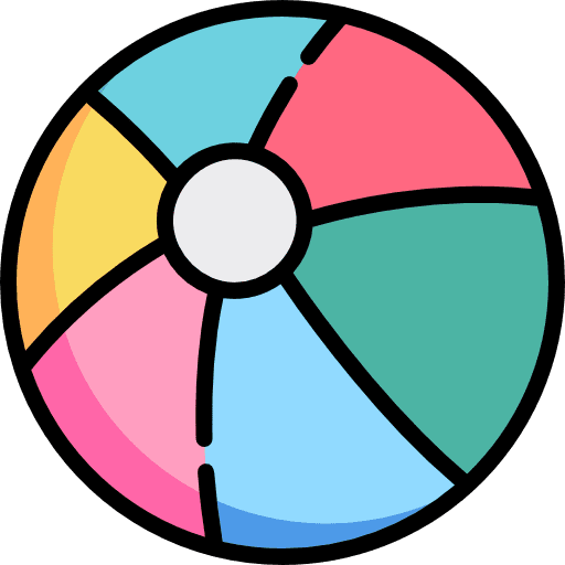 Beach ball ball fun leisure icon