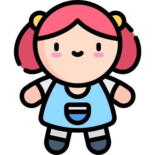 Doll childhood toys doll icon