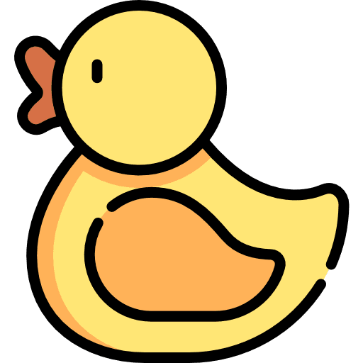 Duck rubber baby toy childhood icon