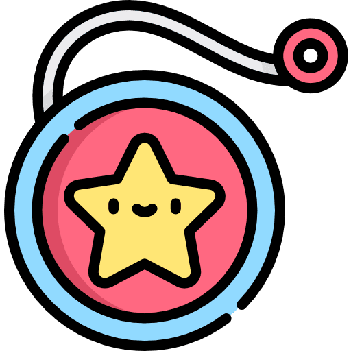 Yoyo kid and baby childhood entertainment icon
