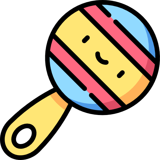 Rattle tool rattle kid and baby icon Rattle tool rattle kid and baby icon