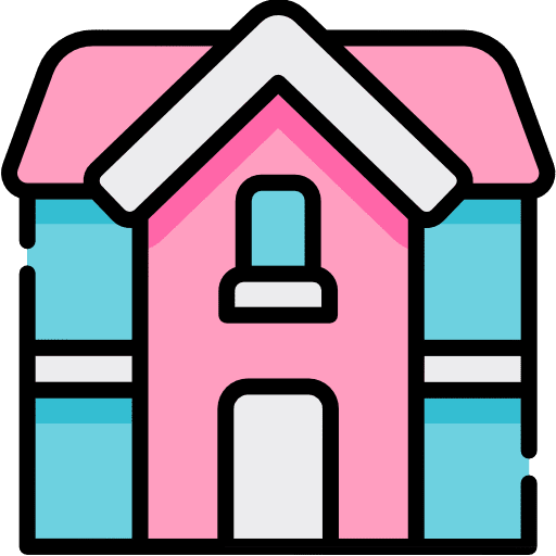 Dolls house girls entertainment toy icon Dolls house girls entertainment toy icon