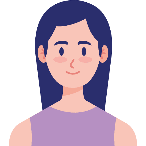 Girl user profile avatar hairstyle icon