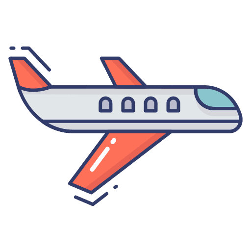 Airplane transportation travel aircraft icon