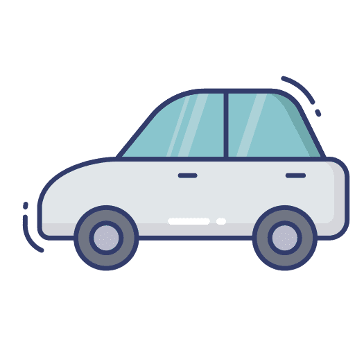 Car travel transportation automobile icon