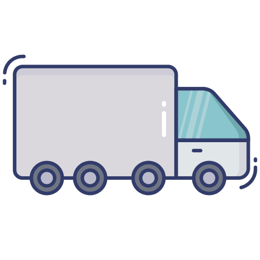 Delivery truck truck automobile transportation icon