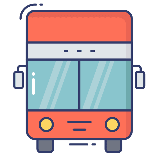 Bus transportation automobile bus icon