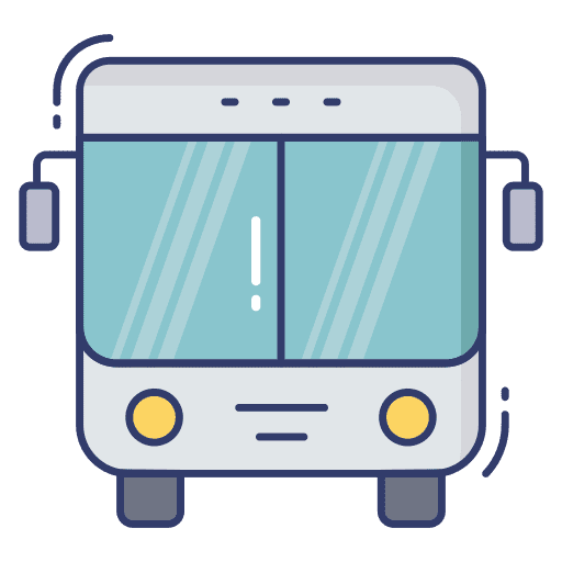 Bus transportation bus travel icon